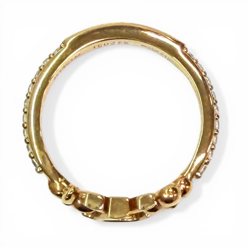 LOUIS VUITTON Gold Monogram Ring - Picture 6 of 10